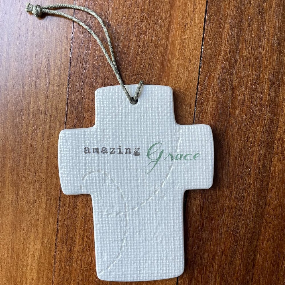 NEW "Amazing Grace" Cross Ornament / Reminder from Inspire Me / Dept 56
